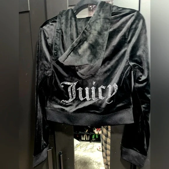 Juicy Couture Black Velvet Women's sweater - Picture 1 of 6